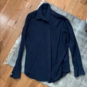 Everlane Cotton Poplin Button Down Collar Womens